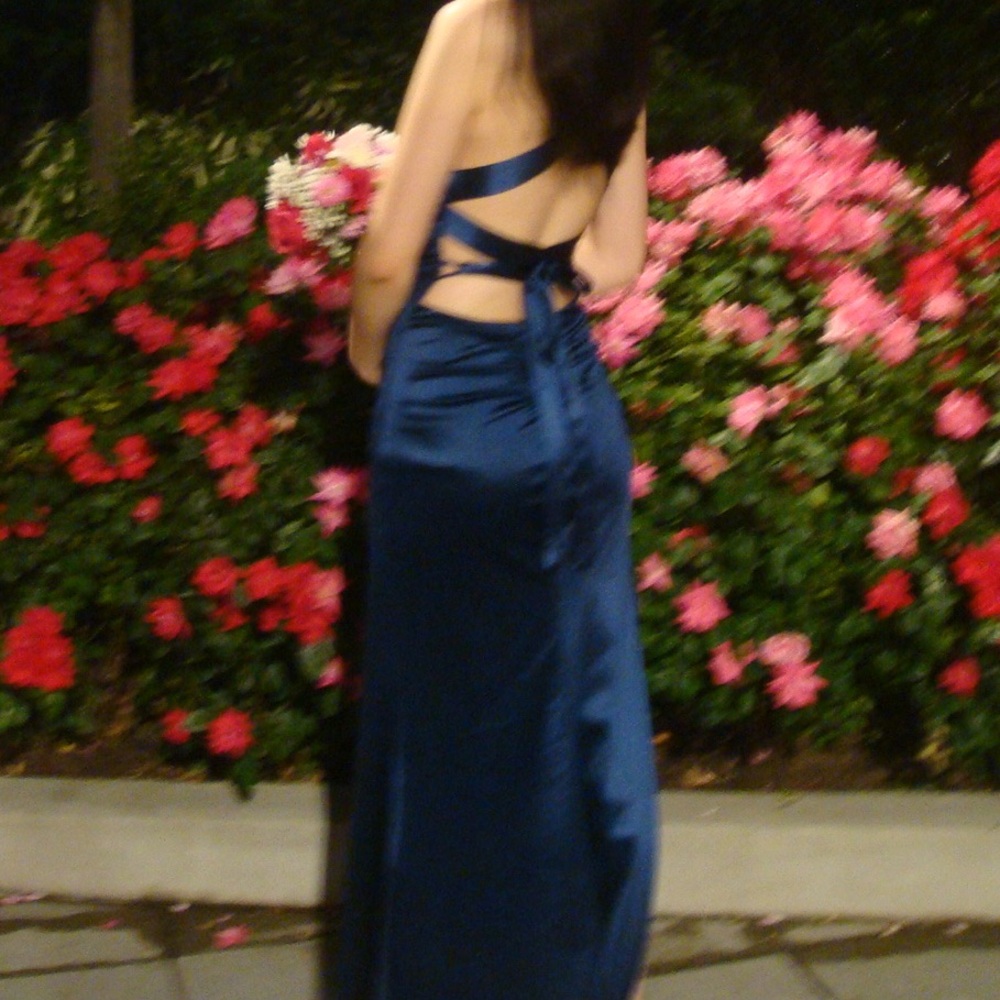 windsor navy blue prom dress